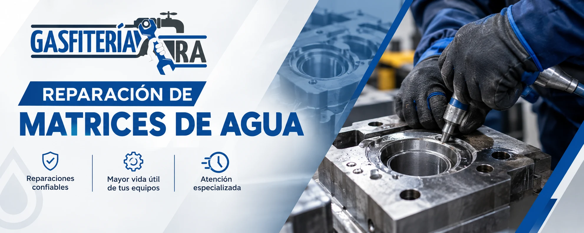 Reparación profesional de matrices de agua